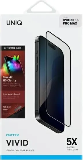Xham mbrojtës UNIQ Optix Vivid me aplikator për iPhone 16 Pro Max - 2