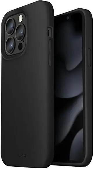 Mbështjellës UNIQ Lino për iPhone 13 Pro Max, i zi