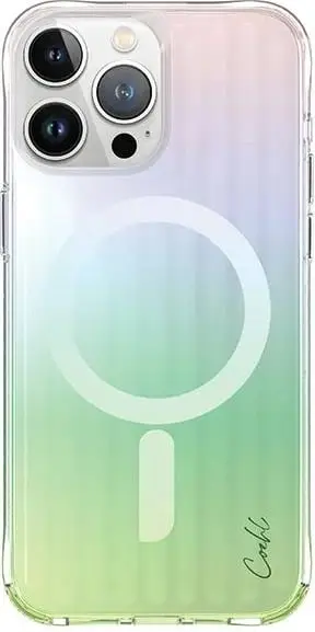 Mbështjellës UNIQ Coehl Linear për iPhone 15 Pro Max, me magnet MagSafe, iridescent