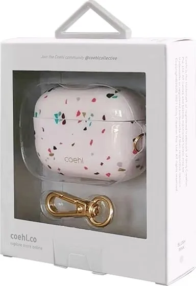 Mbështjellës UNIQ Coehl Terrazzo për AirPods Pro, Rozë - 2