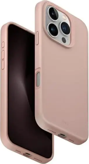 Mbështjellës UNIQ Lino Hue MagClick për iPhone 16 Pro, Rozë