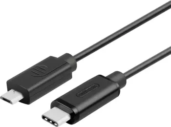 Kabllo Unitek, USB C / Micro-USB B, 1 m, e zezë