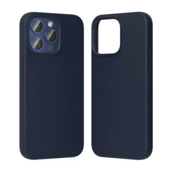 Mbështjellës Vention KUFL0-40 për iPhone 15 Pro Max, silikon, MagSafe, kaltër