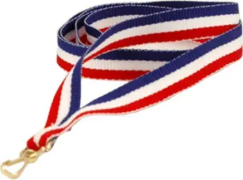 Rrip për medalje Victoria Sport, 11 mm, i kaltër / verdhë / kuq