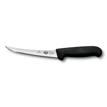 Thikë Victorinox fleksibile e lakuar, me dorezë fibroze, e zezë