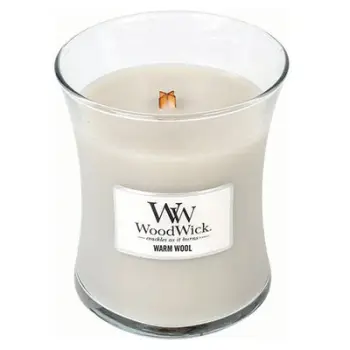 Qiri aromatik WoodWick Warm Wool, 275 g