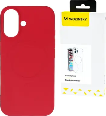 Mbështjellës Wozinsky Liquid Silicone Case MagSafe për Samsung Galaxy S25+, Kuqe