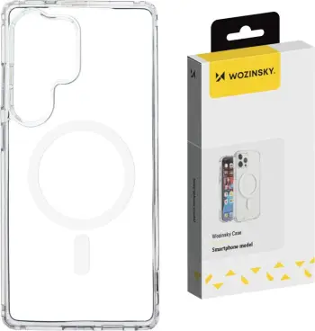 Mbështjellës Wozinsky Ultra Clear MagSafe për Samsung Galaxy S25 Ultra, Transparent