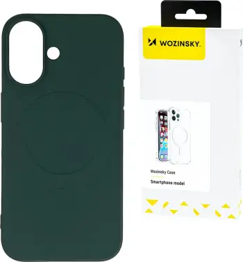 Mbështjellës Wozinsky Liquid Silicone Case MagSafe për Samsung Galaxy S24 FE, e gjelbër