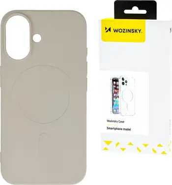 Mbështjellës Wozinsky Liquid Silicone Case MagSafe për Samsung Galaxy S25, Bezhe