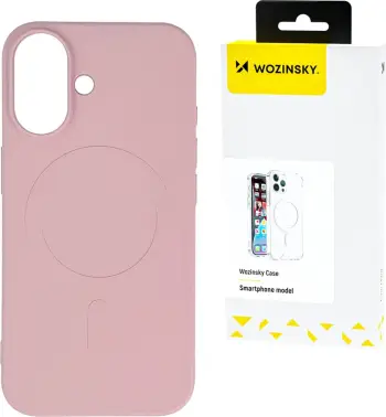 Mbështjellës silikon Wozinsky për Samsung Galaxy S25 me MagSafe, Rozë