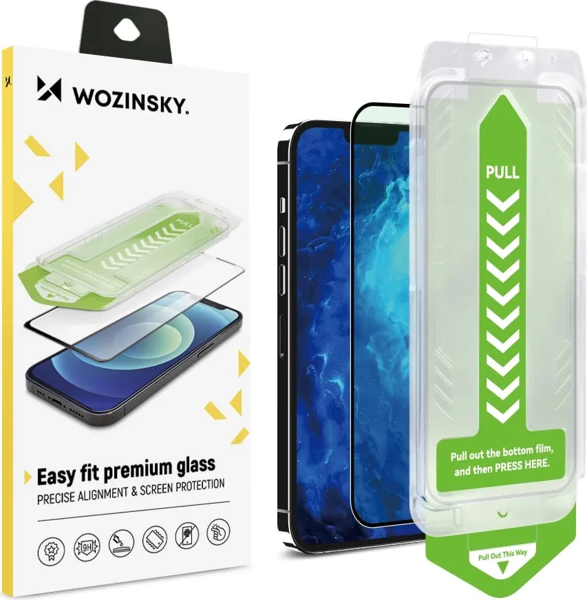 Xham i temperuar Wozinsky Premium Glass me kornizë montimi për iPhone 14 Plus, zi - 1