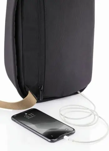 Çantë shpine XD Design Bobby Sling, 4L, anti vjedhje RFID, e zezë