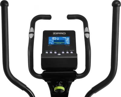 Biçikletë eliptike elektro-magnetike Zipro Dunk, iConsole +, e zezë / gjelbër - 4