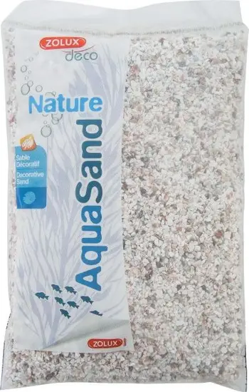 Rërë për akuarium Zolux Aquasand Nature, e bardhë, 4 kg