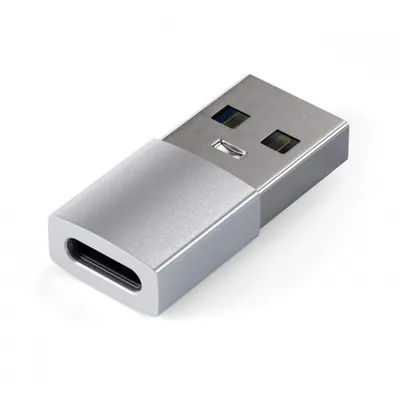 Përshtatës Satechi Aluminum USB-A - USB-C, i argjendtë - 1