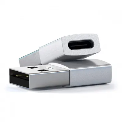 Përshtatës Satechi Aluminum USB-A - USB-C, i argjendtë - 3