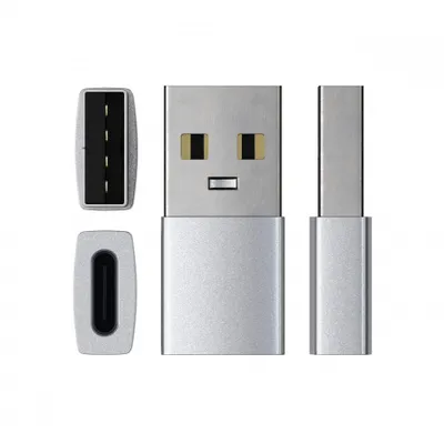 Përshtatës Satechi Aluminum USB-A - USB-C, i argjendtë - 4