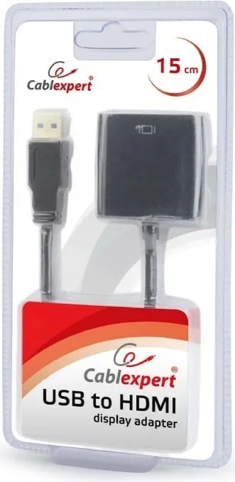 Përshtatës Gembird, USB në HDMI, i zi - 3