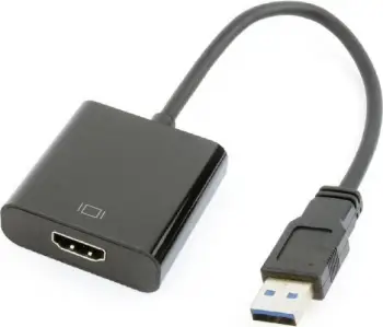 Përshtatës Gembird, USB në HDMI, i zi