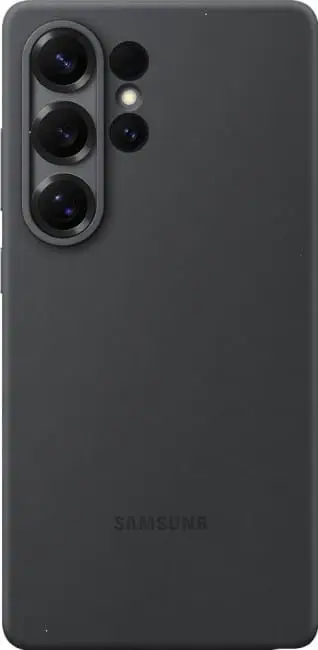 Mbështjellës Samsung S25 Ultra silikon, i zi