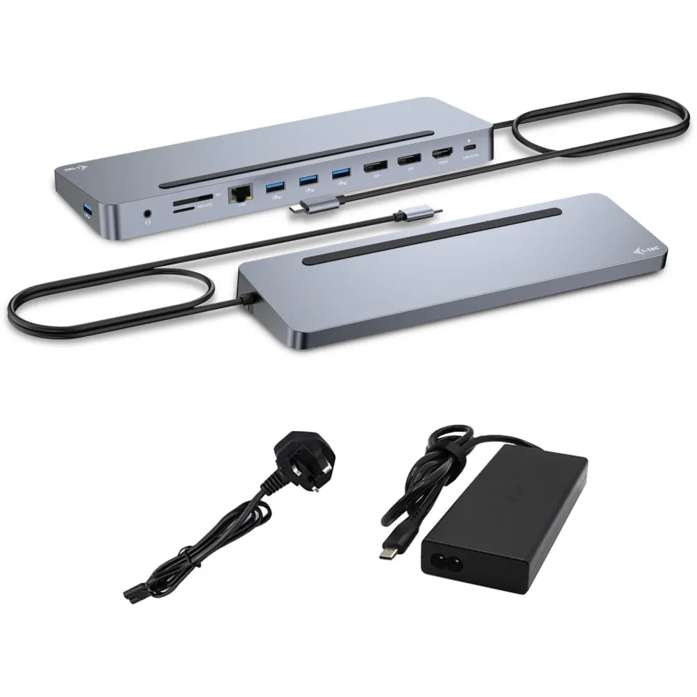 Docking Station D I-TEC USB-C ERGO + Adapter - 1
