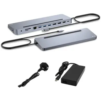Docking Station D I-TEC USB-C ERGO + Adapter