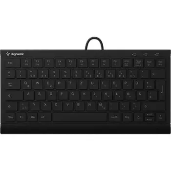 Tastierë KeySonic TAS KSK-5011ELC, Mini, e zezë, DE