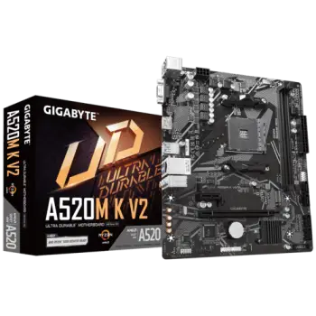 Motherboard Gigabyte A520M K V2 / AM4 / Micro ATX / DDR4