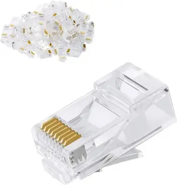 Konektor RJ45 CAT6 / 1/100 / Transparente