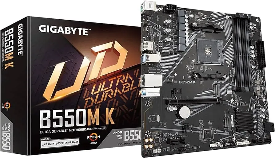 Motherboard Gigabyte B550M-K / AM4 / Micro ATX - 1