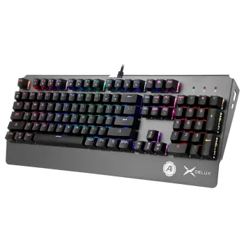 Tastierë Gaming Delux KM06 / Mekanike / RGB / Anti-Ghosting / E zezë