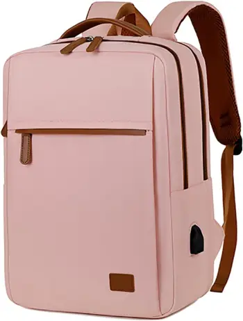 Çantë për Laptop S2305 / B53-68 / 15.6 Inch / Polyester / Water-Repellent / Wear-resistant / USB Charging / Pink