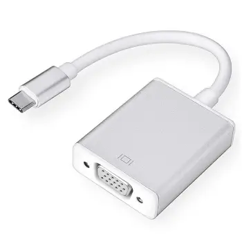 Konvertues USB Type-C në VGA / 20cm / I bardhë