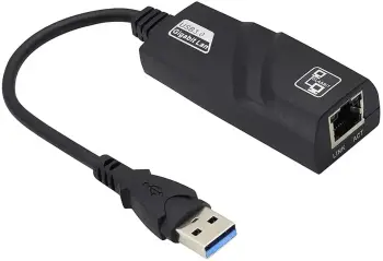 Adapter Inter-Tech / USB3.0 në RJ45 Gigabit Lan 1000 MBit/s / I zi