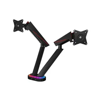 Mbajtëse për Monitor Gaming TFTZ Icy Box / 32 Inch / USB 3.0 / Media-Hub / RGB / E zezë