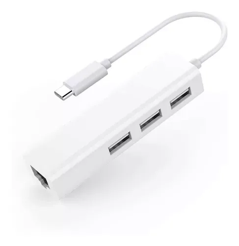 HUB USB Type-C në USB 2.0 1/4 / 15cm / I bardhë - 1