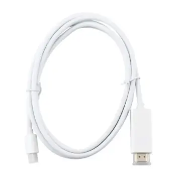 Konvertues Mini Display Port në Display Port / 1.8m / I bardhë