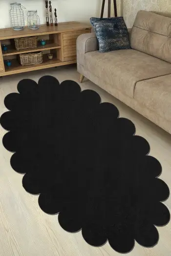 Qilim Conceptum Hypnose, Ellipse Daisy, i zi, 80x120cm
