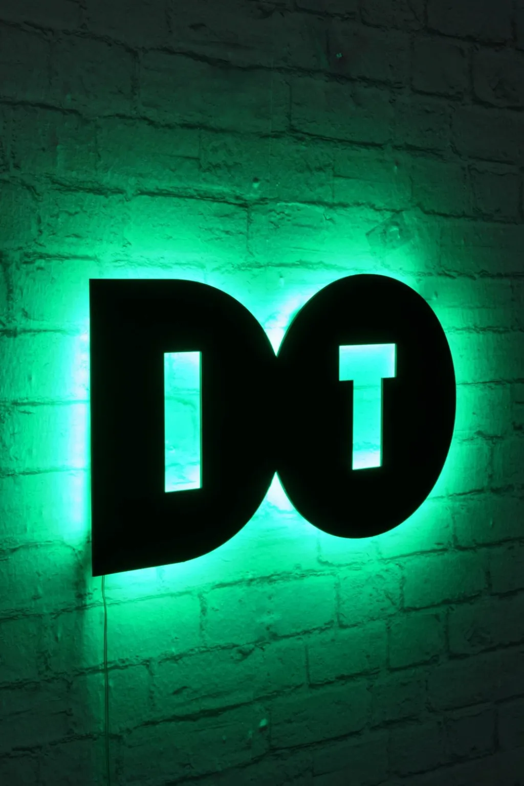 Dritë dekorative LED për mur, Wallity, Do It, ngjyrë e gjelbër - 2
