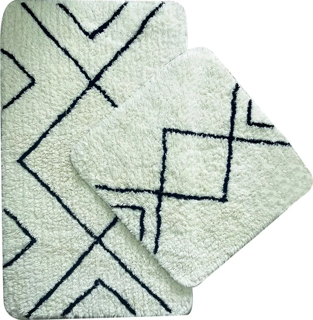 Set tapetash për banjo (2 copë), Mijölnir, Longan, ngjyrë ecru - 4
