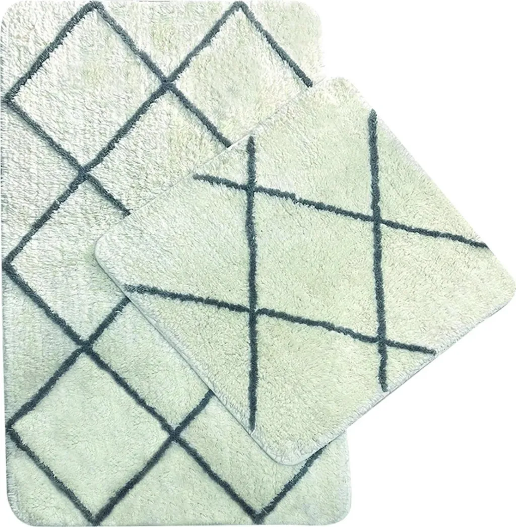 Set tapetash për banjo (2 copë), Mijölnir, Alinda, ngjyrë ecru - 4