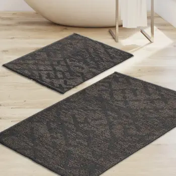 Set tapetash për banjo, 2 copë, ngjyrë gri, Mijölnir, So10014