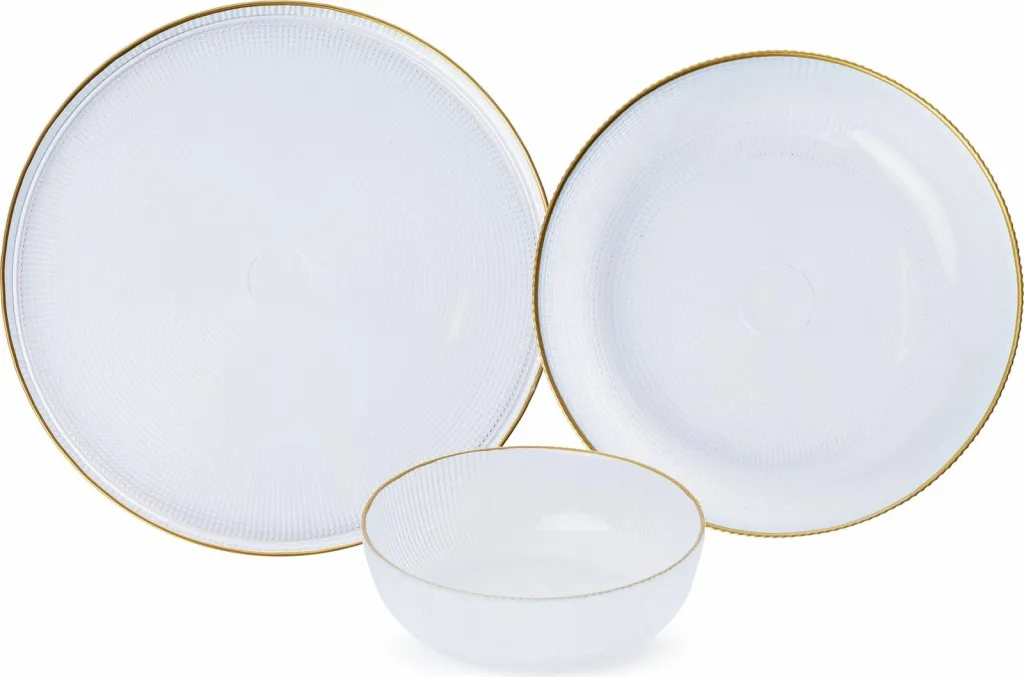 Set enësh për drekë, 18 copë, Hermia, Lorengold - 3