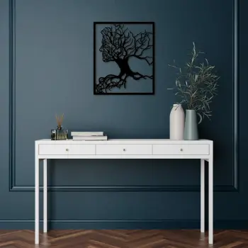 Aksesor dekorativ metalik për mur, Wallity, Tree Man - 262