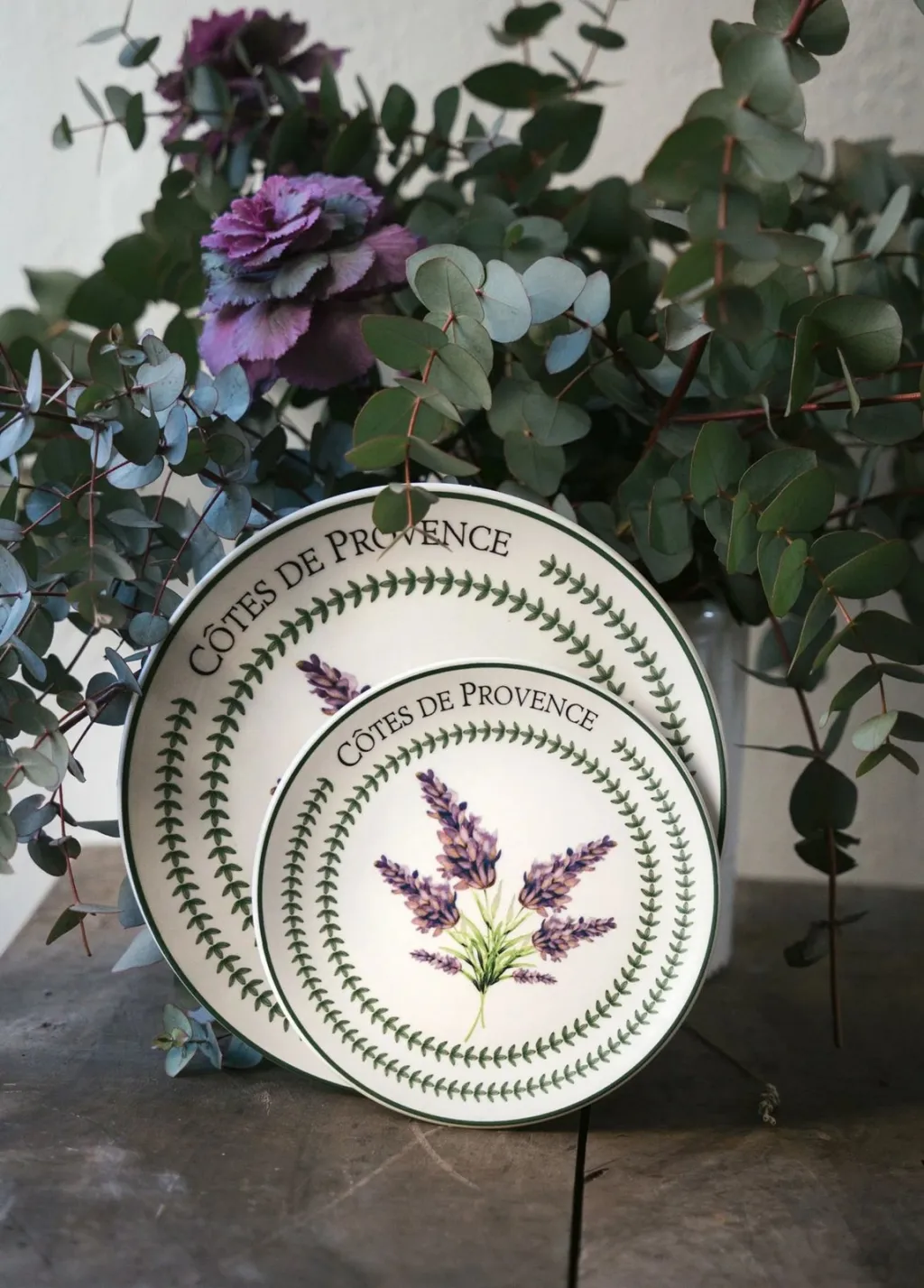 Set pjatash shërbimi, 6 copë, ngjyrë lejla, PRC0004 - 1