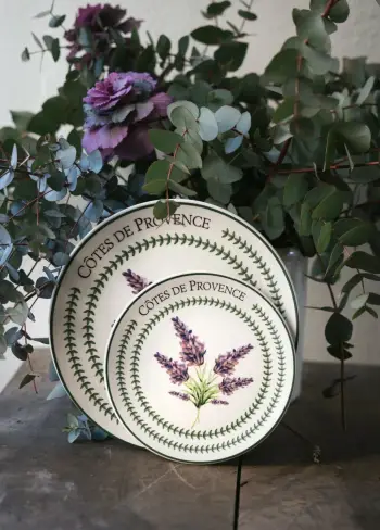 Set pjatash shërbimi, 6 copë, ngjyrë lejla, PRC0004