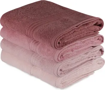 Set peshqirësh për banjo (4 copë), Mijölnir, ngjyra rainbow - pluhur rozë