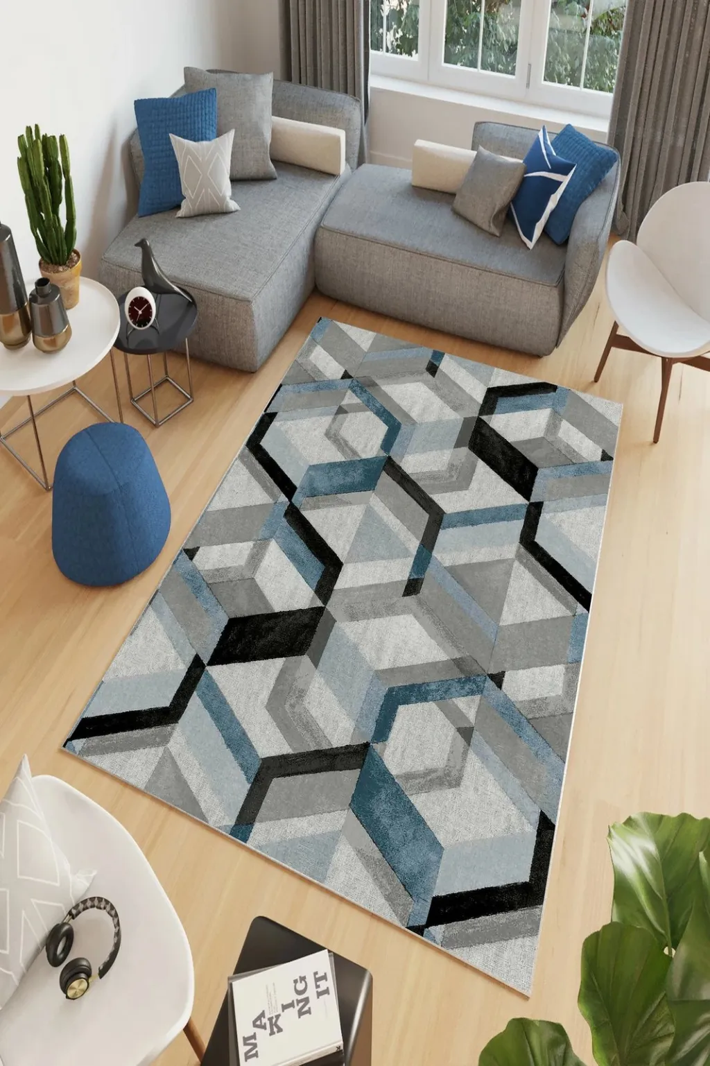 Qilim Conceptum Hypnose, gri, 160x230cm, W874 - 1