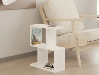 Tavolinë anësore Hanah Home, Zet, e bardhë